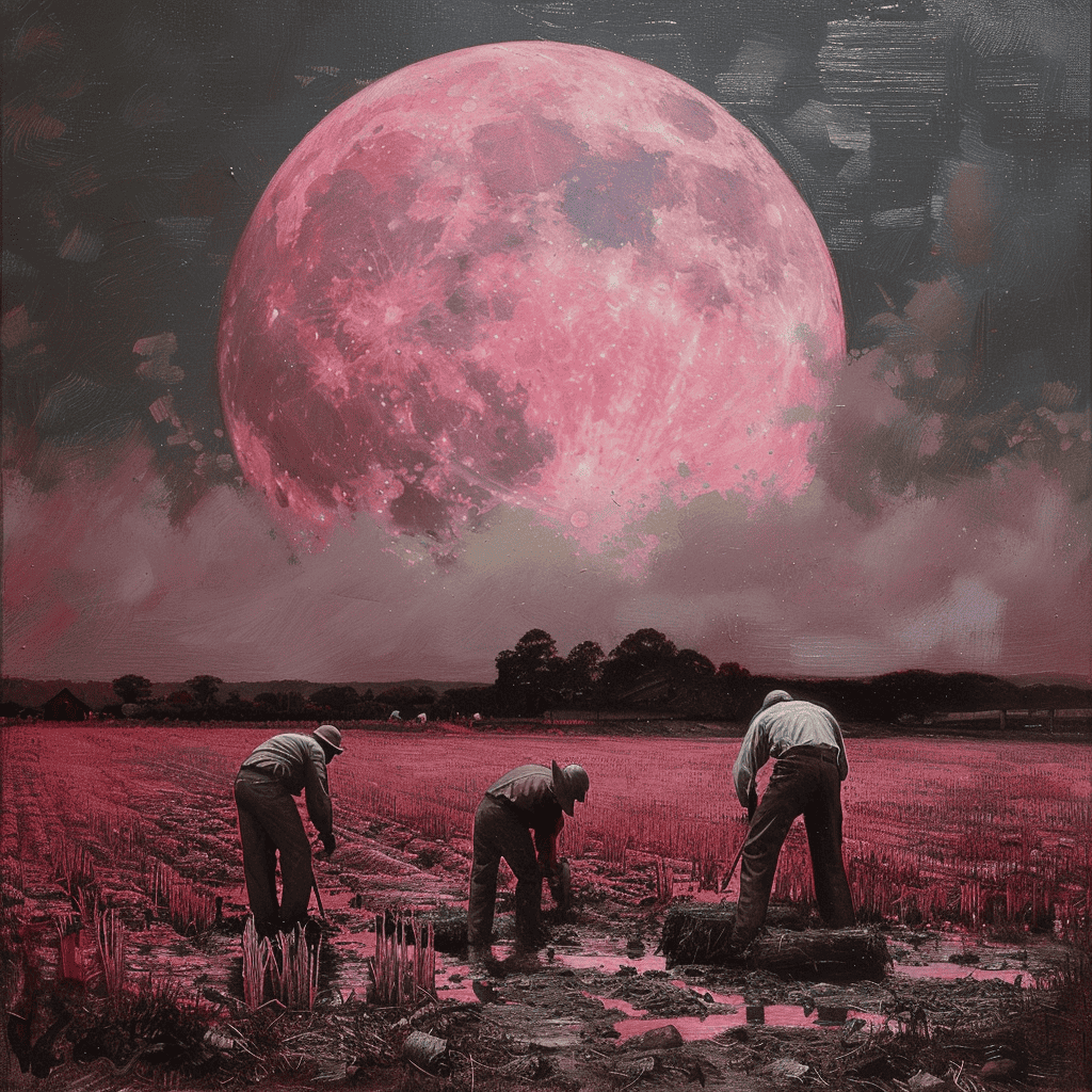 April 23 2024 Full Pink Moon - Farming