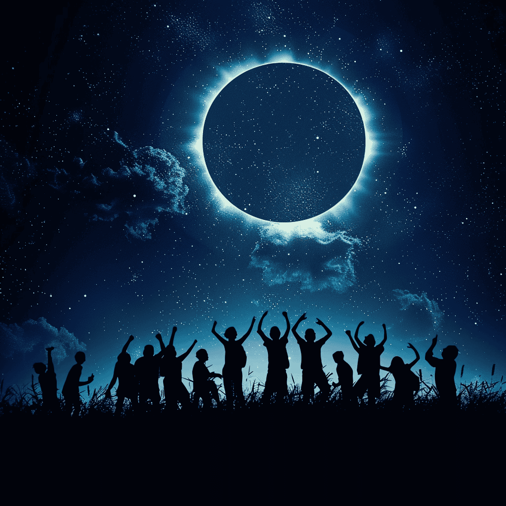 2024 Solar Eclipse - Celebrating
